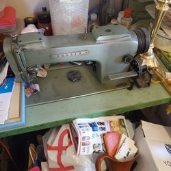 Vintage Sewing Machine With Table Working Condition Looks New