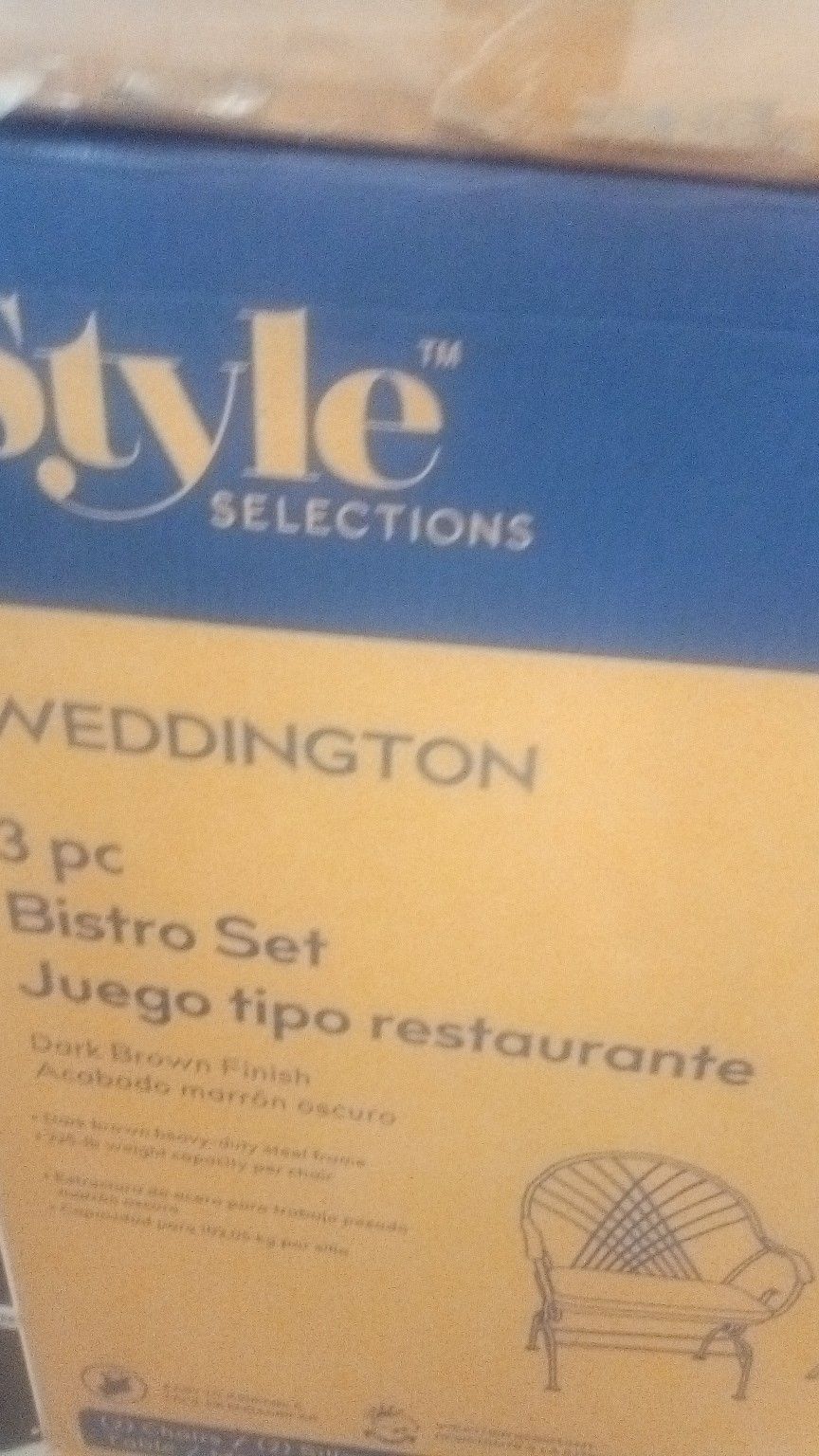 Weddington bistro set sale