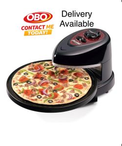 OBO New Other Presto 03430 Pizzazz Plus Rotating Pizza Oven, Black