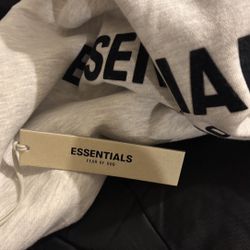 Essentials Light Oatmeal Hoodie Size Small