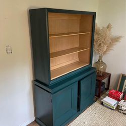 Refinished Hutch Cabinet Shelf