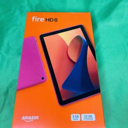 Amazon Fire HD 8 Latest 2024 8" HD tablet with Wi-Fi 3GB / 32 GB, Hibiscus (Red)