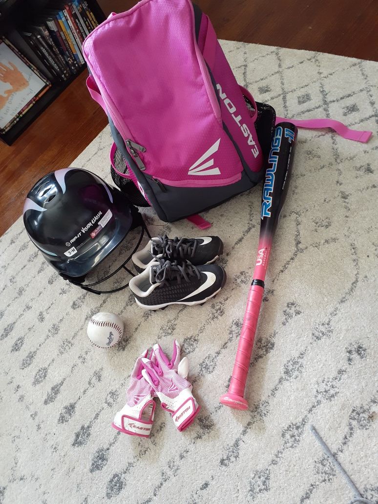 Girls softball items