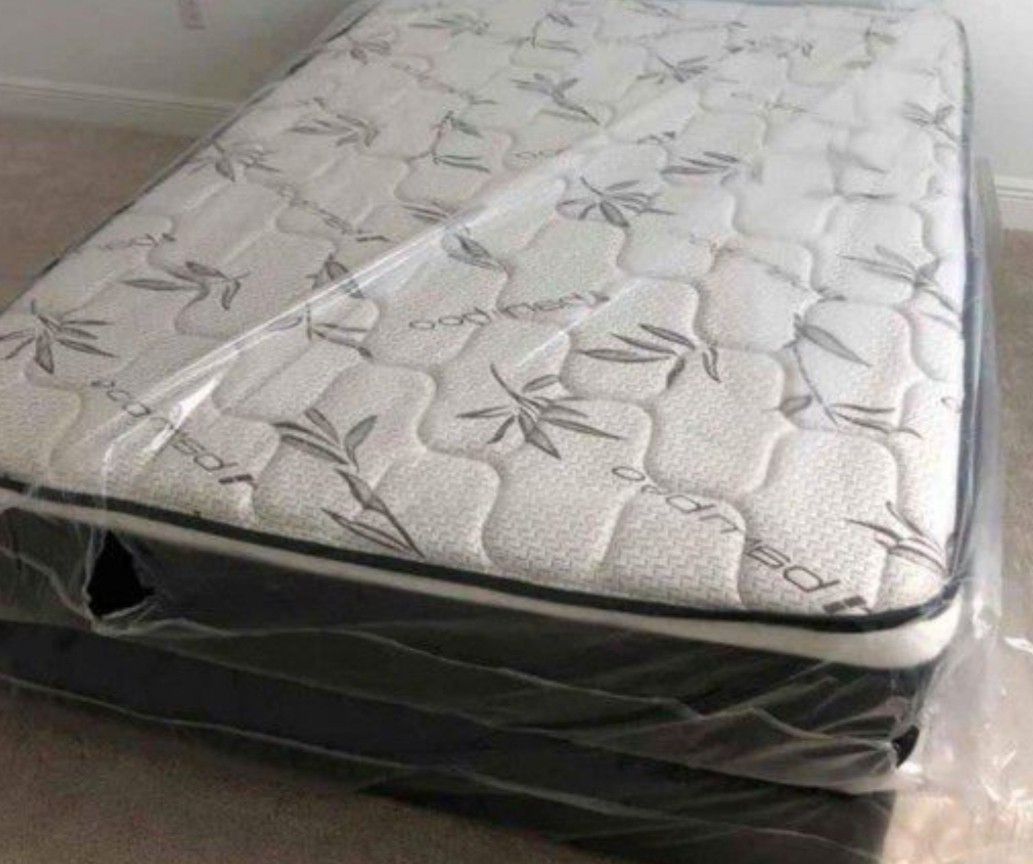 New QUEEN MATTRESSES And Box Spring 2pcs Colchones Queen