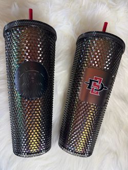 New: Starbucks San Diego State University SDSU Aztecs 24 oz Studded Discontinued Limited Edition Campus Collection