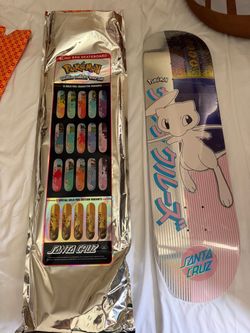 Mew Santa Cruz pokemon skate board new