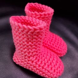 Baby Socks Hand Knitting  Foot Warmers Size  0  -9month 