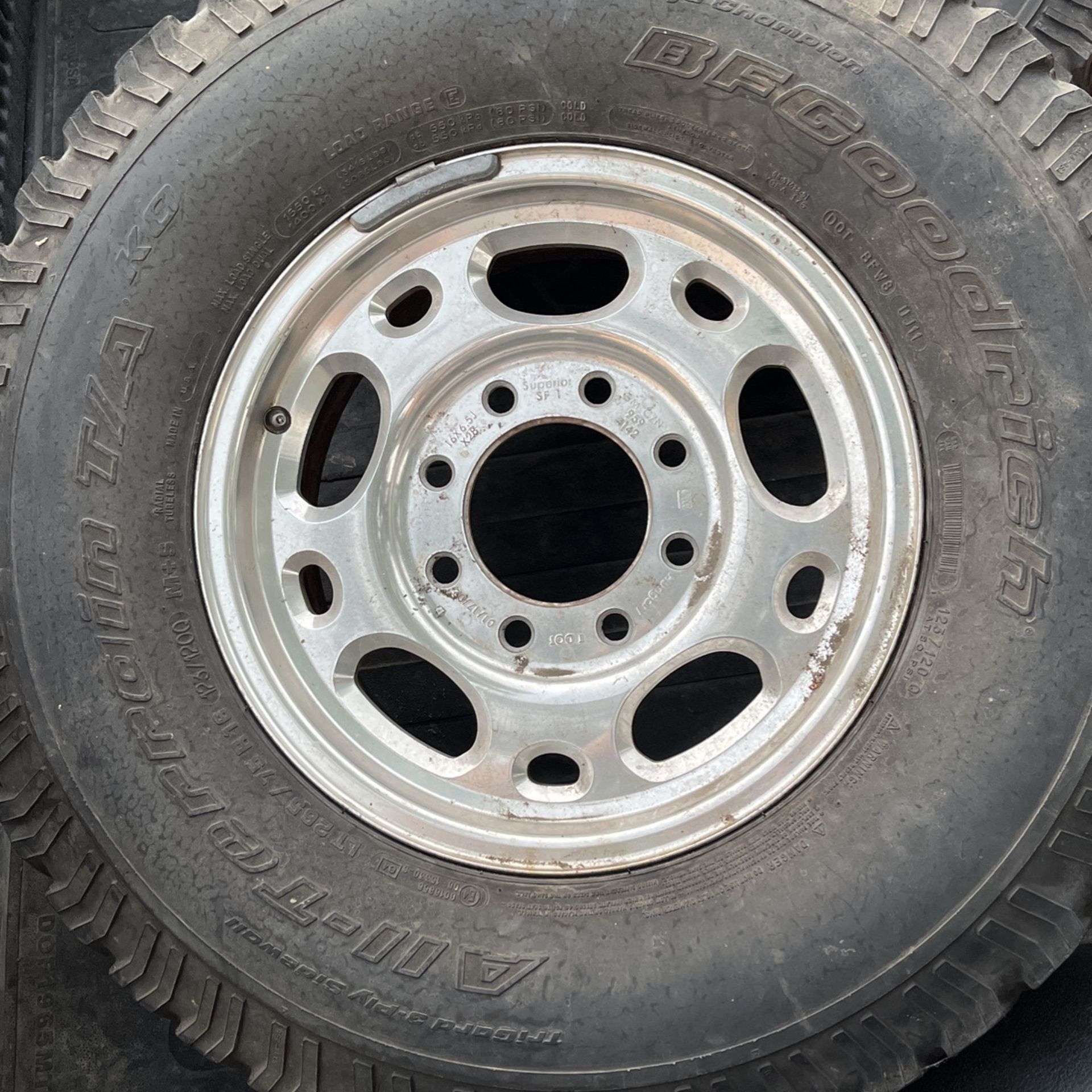 Baja Tires With Rim 265/75/16 