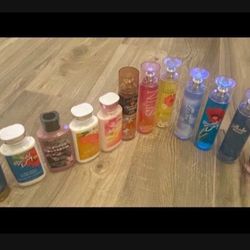 Bath And Body Bundle Mist Sprays And Lotions 12 Total 