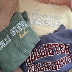 Hollister And American Eagle Hoodies