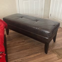 Leather Ottoman
