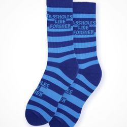 Assholes Live Forever Socks