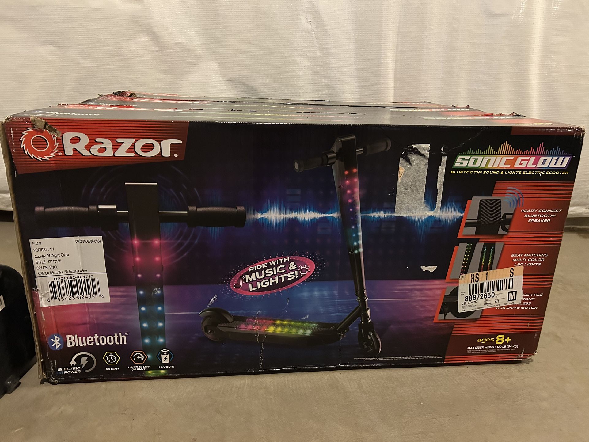 Razor Sonic Electric Scooters w LED Lights & Bluetooth