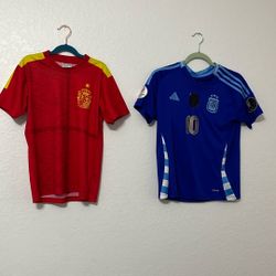 Argentina 2024 Copa América Away and Spain National Team Jersey