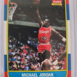 Basketball Card 1986 Fleer Jordan Rookie