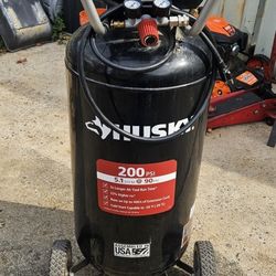 Husky 27 Gal. 200 PSI Oil Free Portable Vertical Electric Air Compressor