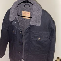 Men’s Jacket, Fur, Black, Size: Large 