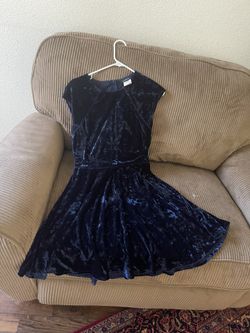 New Size 13 Crushed Velvet Flare Dress