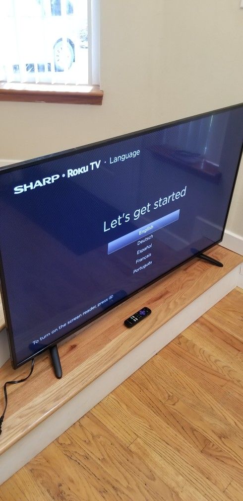 NEW condition 55 INCHES SHARP TV. , SMART , REMOTE CONTRO , WORKS EXCELLENT. ,