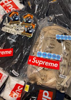 Supreme backpacks SS26 black - tan