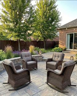Patio rocking chairs outdoor rocking chair set patio furniture πππβοΈ