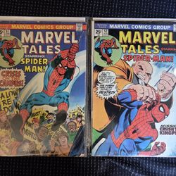 MARVEL TALES. Spider-Man. Comic Book Lot Of 2! Marvel. Vintage.