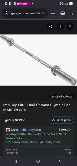 Iron Grip OB-5 5ft 30lb Olympic Bar
