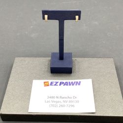 14kt Diamond Mini Hoops 