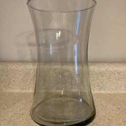 Smokey Gray Glass Vase