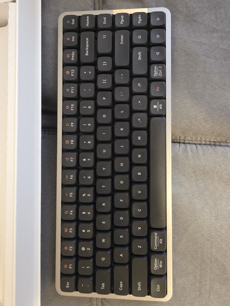 LOFREE Flow84 Low Profile Mechanical Keyboard – Wireless & Wired (Black Phantom Switches) – $95