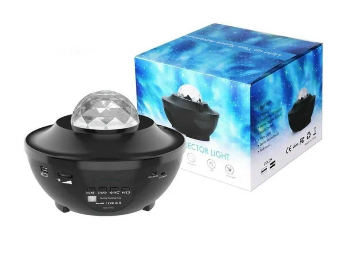 Starlight Space Ocean Wave Projector, LED Nebula Cloud Galaxy Projector, Night Light Starlight