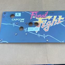 Capcom Final Fight Arcade Video Game Control Panel 