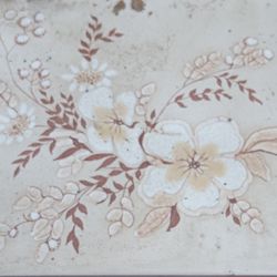 Three boxes of 6x6 ceramic tile this same pattern also have matching solid  accent pieces