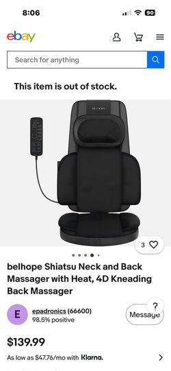 Shiatsu Neck / Back Massage Cushion
