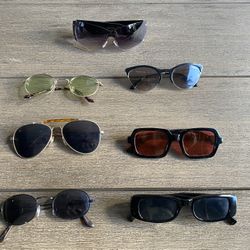 🔥 Sunglasses Bundle (6 Pairs) – Retro, Designer-Style, Aviators, Shield + More
