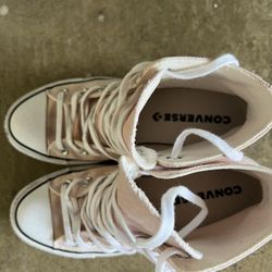 Light Pink Platform converse 