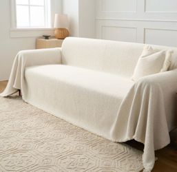 Cream couch cover