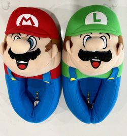 Youth Super Mario And Luigi Kids Slippers