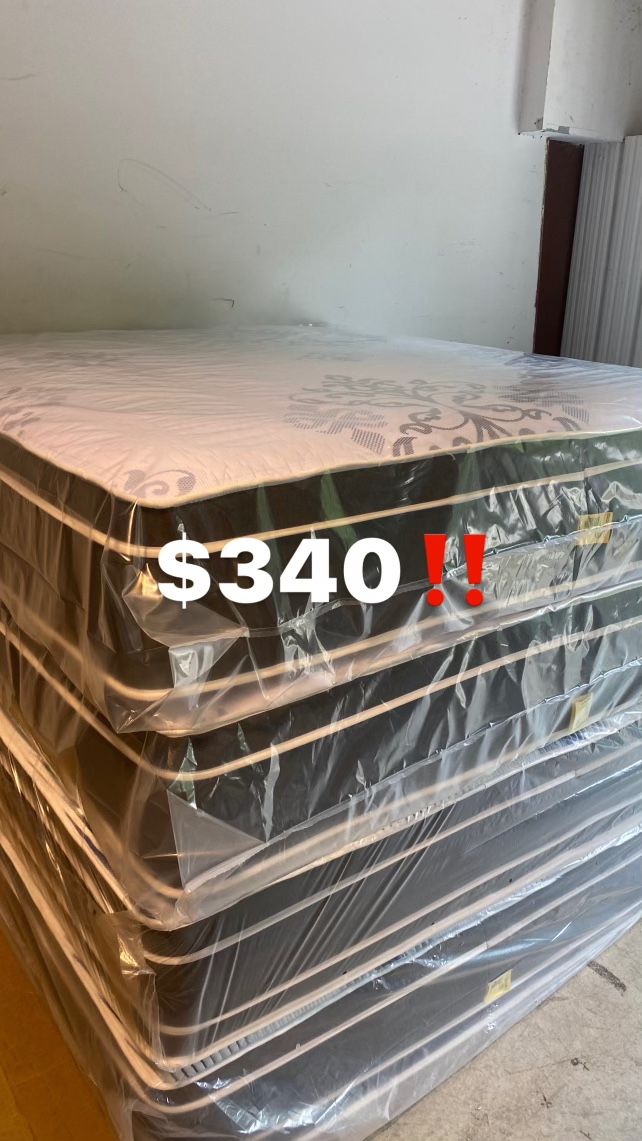King Pillowtop Set New In Plastic Free Delivery In Atlanta