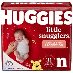 Huggies Diapers *Size NBs, 3s & 4s* (Brand~New Pack of Huggies)