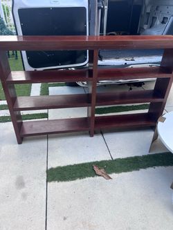 Large Solid Wood Bookshelf / Console – 68”
