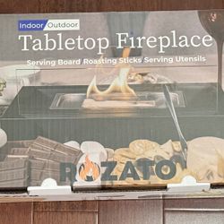 Indoor / Outdoor Tabletop fireplace (New)