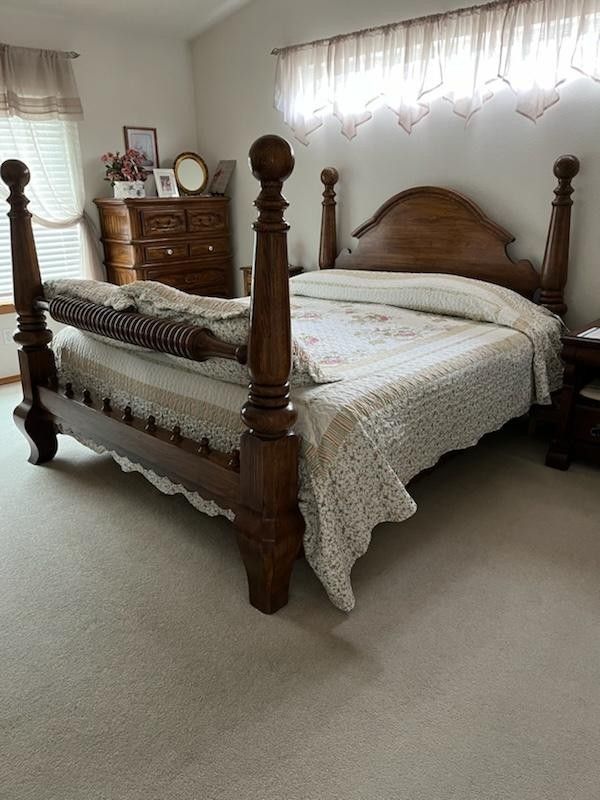 Thomasville King Size Bed Frame and Mattress