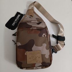 True Religion Men’s Pippen Max Camo Sling Crossbody Bag