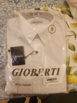 Tuxedo Dress Shirt Kids Size 8