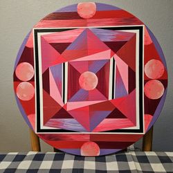 Art born quilts Design On Wood . Hand  painted