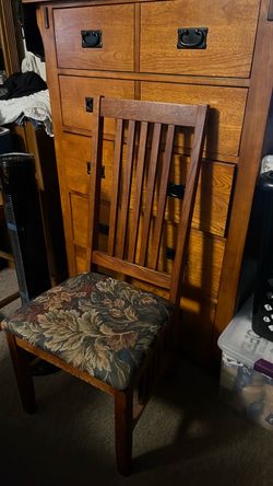 Mission oak chair