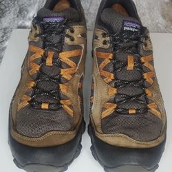 Patagonia Drifter Mens Coriander Low Top Hiking Boots Shoes Size 12 Vibram Soles