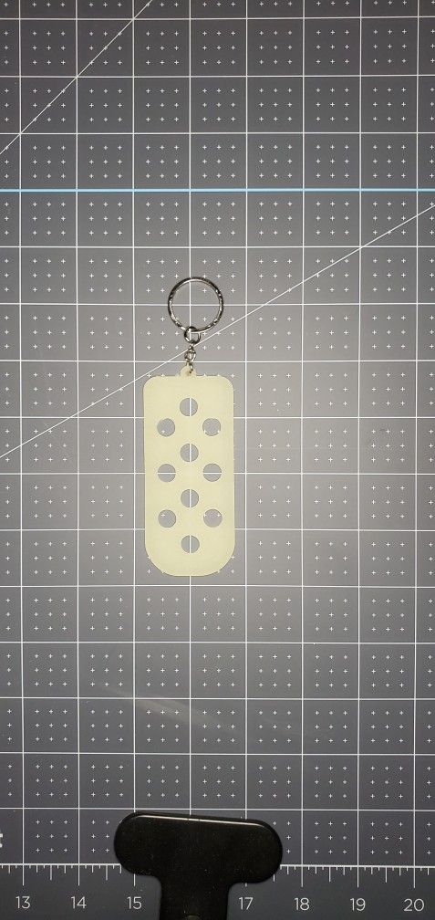 Croc Charm Glow In The Dark Keychain