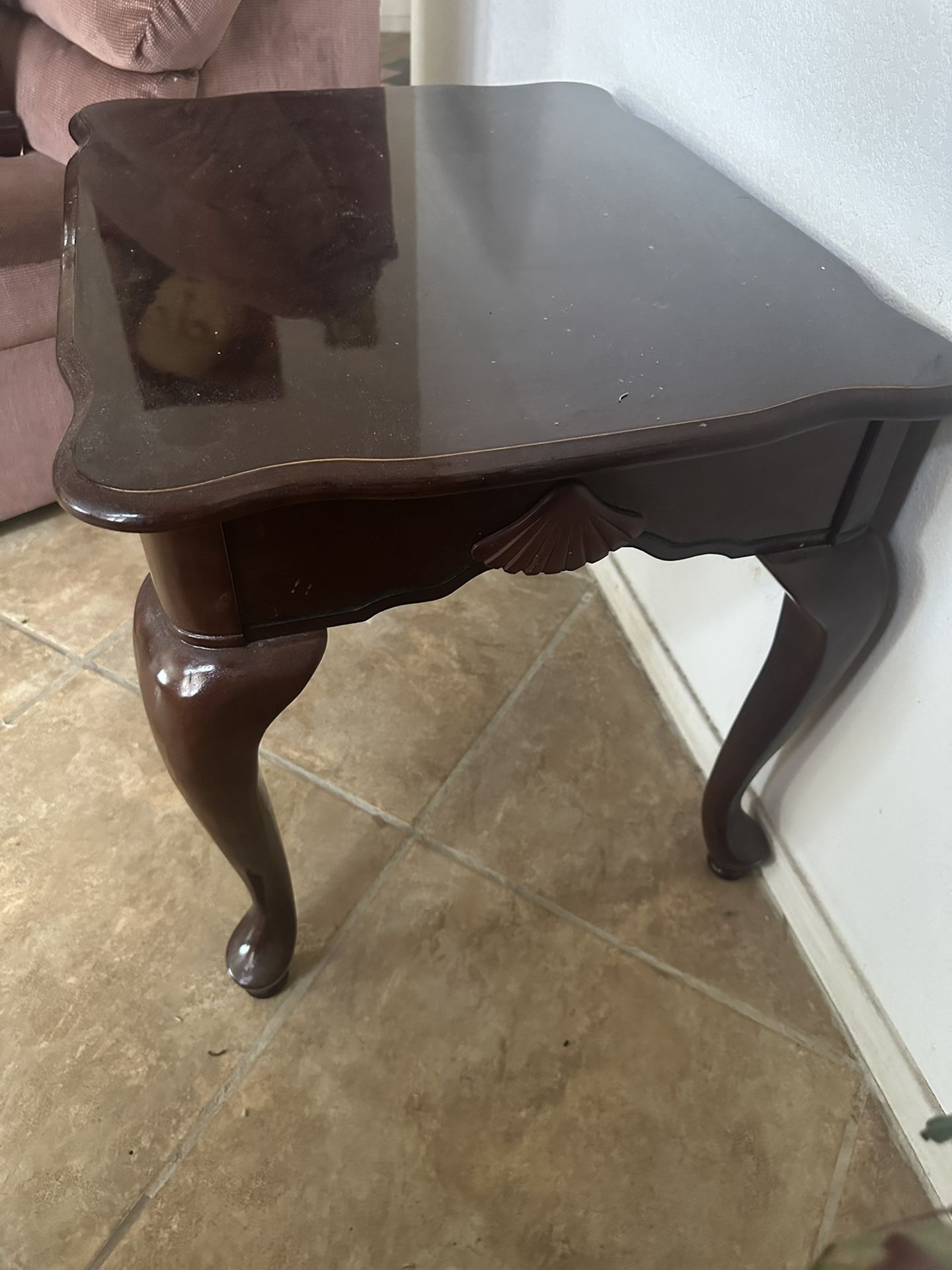 Pair of Wooden End Tables